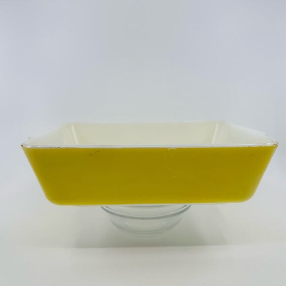 Vintage Pyrex 503 1.5 QT Refrigerator Dish Ovenware Bakeware Yellow w/ Clear Lid - Picture 7 of 15
